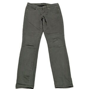 7 SEVEN FOR ALL MANKIND Women's  Olive Green Skinny Jeans Size 8‎ 32x30
